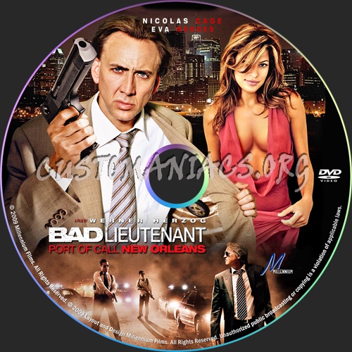 Bad Lieutenant: Port of Call New Orleans dvd label