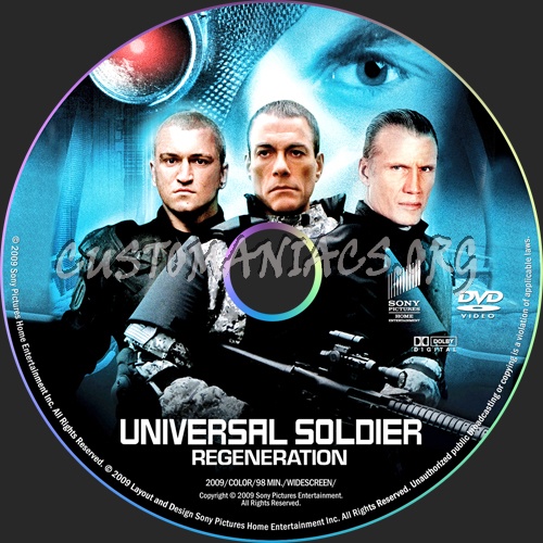 Universal Soldier: Regeneration dvd label