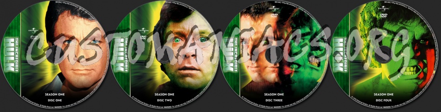 The Incredible Hulk - Season 1 - TV Collection dvd label