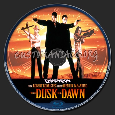 From Dusk Till Dawn blu-ray label