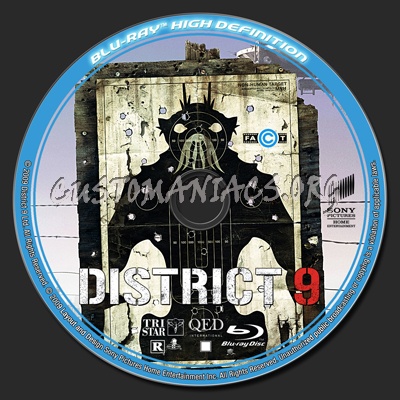 District 9 blu-ray label