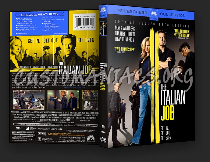 The Italian Job dvd cover