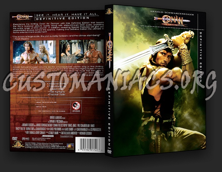 Conan The Destroyer Definitive Edition dvd cover
