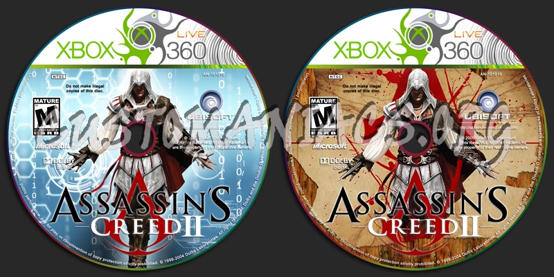 Assassin's Creed II dvd label