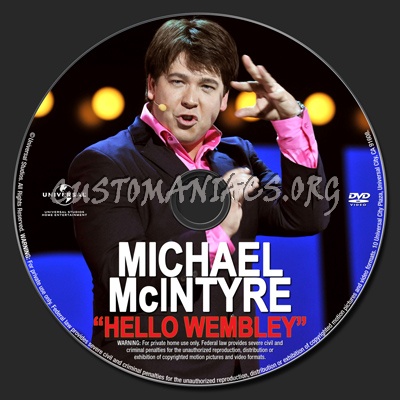 Michael Mcintyre - Hello Wembley dvd label