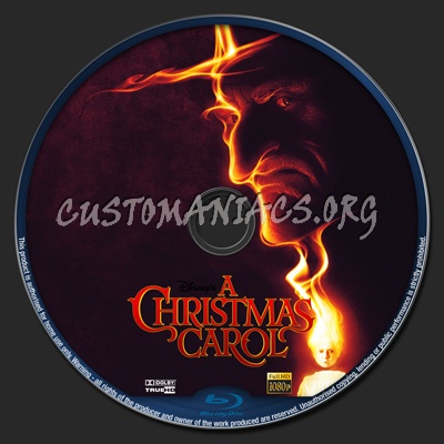 A Christmas Carol blu-ray label