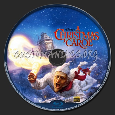 A Christmas Carol blu-ray label