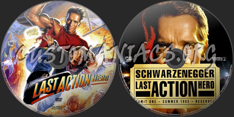Last Action Hero dvd label