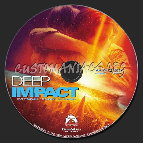 Deep Impact blu-ray label