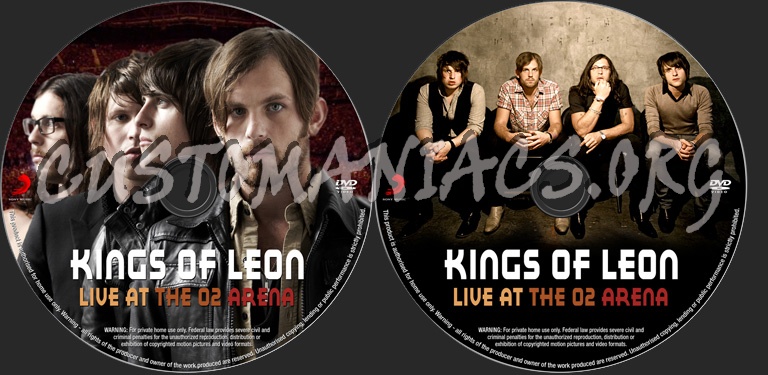 Kings of Leon - Live at the O2 Arena dvd label