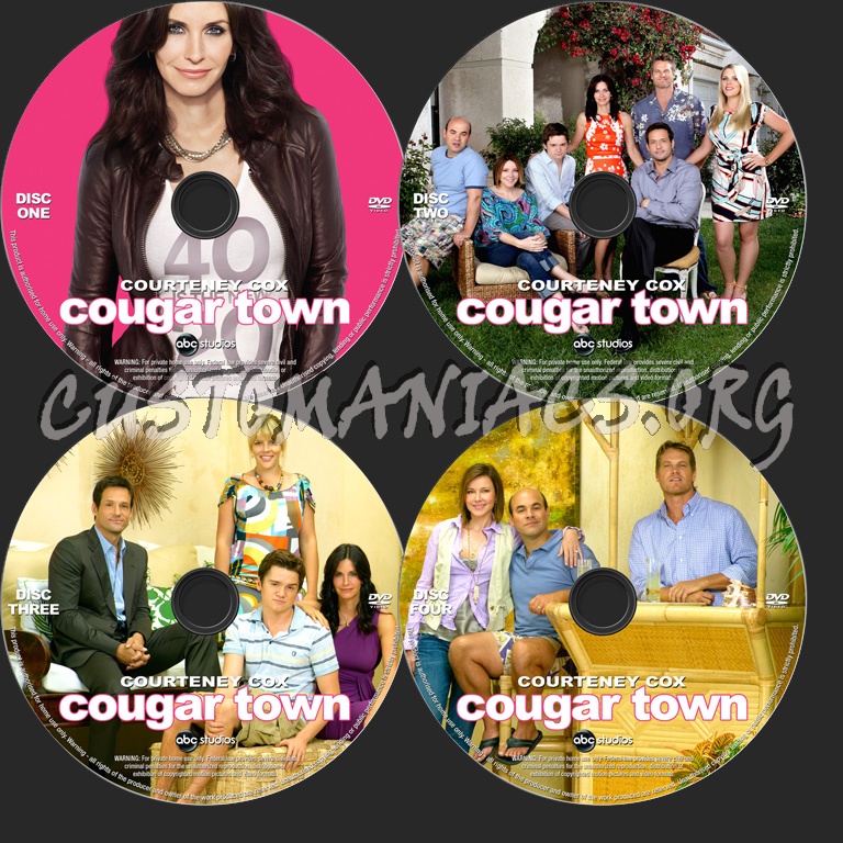 Cougar Town Season 1 dvd label