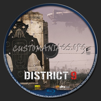 District blu-ray label