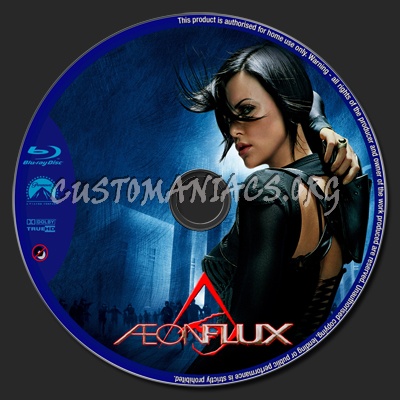 Aeon Flux blu-ray label