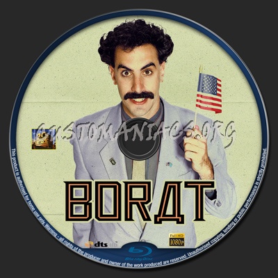Borat blu-ray label