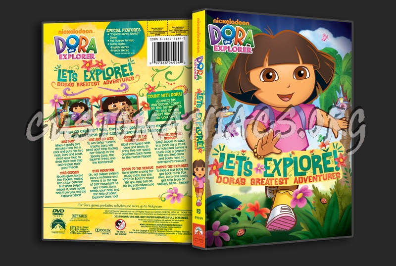 Dora the Explorer  Let's Explore!  Dora's Greatest Adventures dvd cover