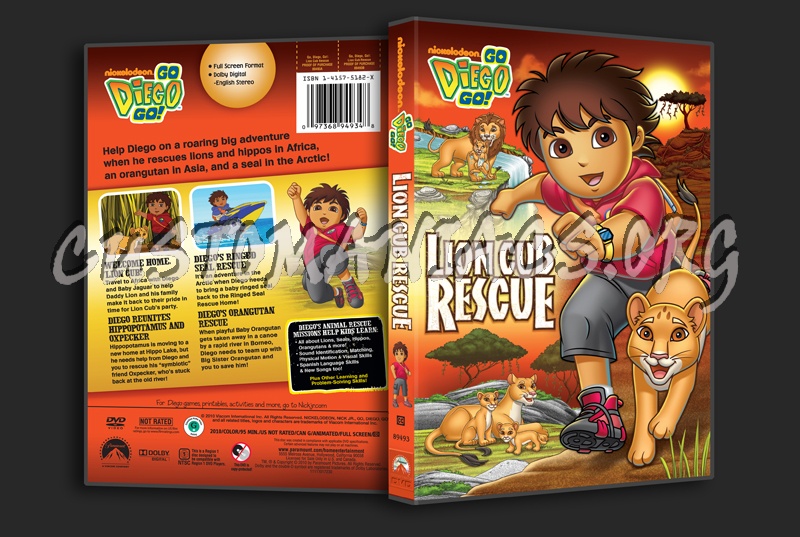 Go Diego Go Lion Cub Rescue Dvd Cover Dvd Covers Labels By Customaniacs Id Free Download Highres Dvd Cover