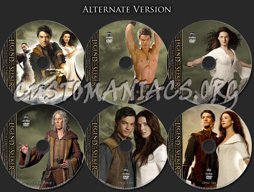 Legend Of The Seeker - TV Collection dvd label