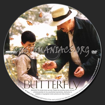 Butterfly dvd label
