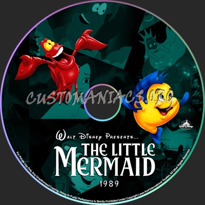 The Little Mermaid dvd label