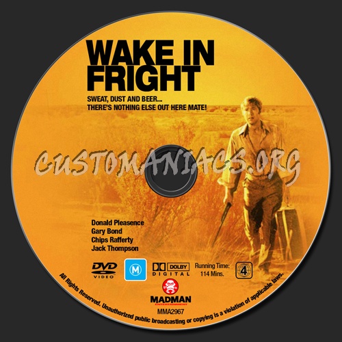 Wake In Fright dvd label