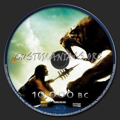 10,000 Bc blu-ray label