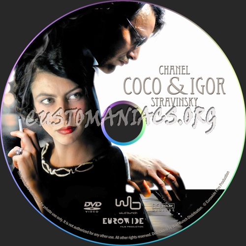 Coco Chanel & Igor Stravinsky dvd label