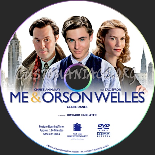 Me and Orson Welles dvd label