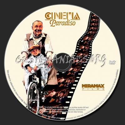 Cinema Paradiso dvd label
