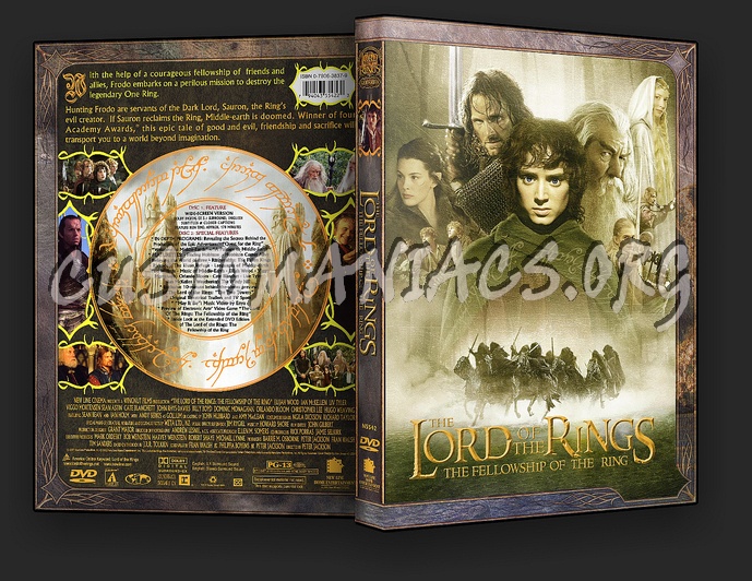 The Lord Of The Rings: The Fellowship Of The Ring dvd cover