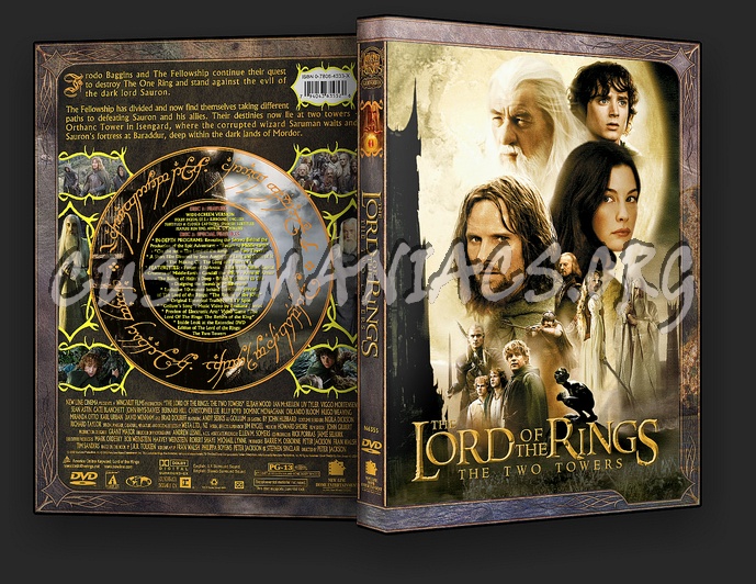 The Lord Of The Rings: The Two Towers dvd cover