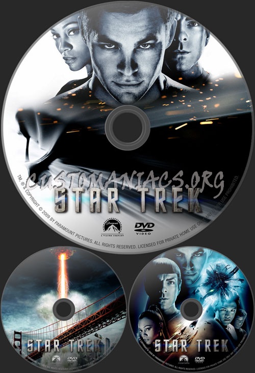 Star Trek (2009) dvd label