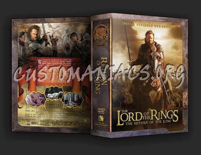 The Lord Of The Rings: The Return Of The King Extended Edition dvd cover