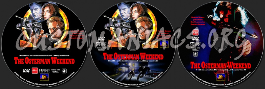 The Osterman Weekend dvd label