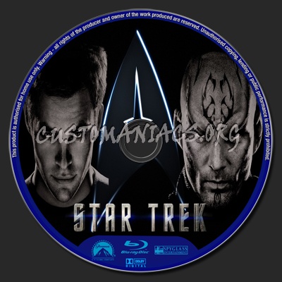 Star Trek blu-ray label