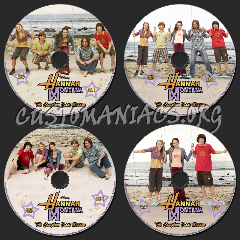 Hannah Montana Season One dvd label