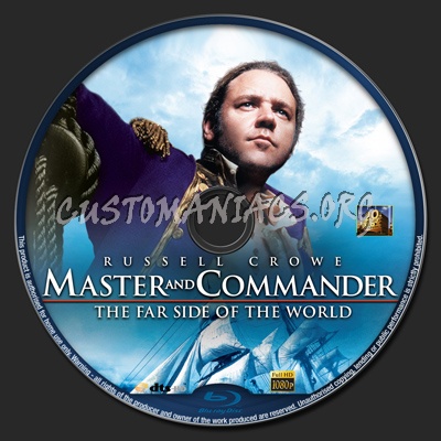 Master And Commander - The Far Side Of The World blu-ray label