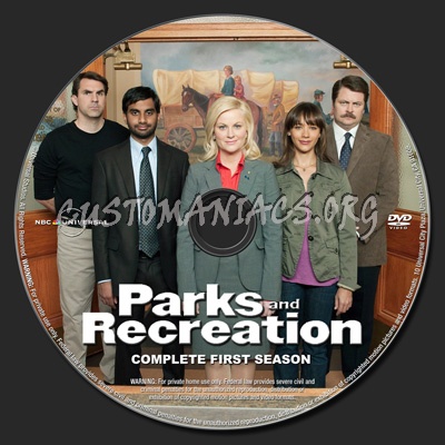 Parks and Recreation Season 1 dvd label