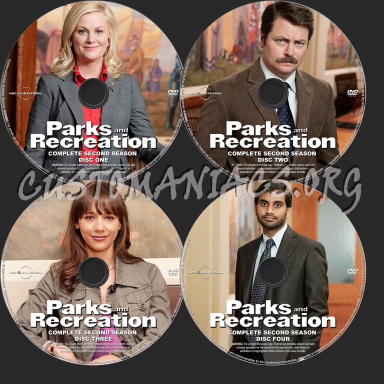 Parks and Recreation Season 2 dvd label