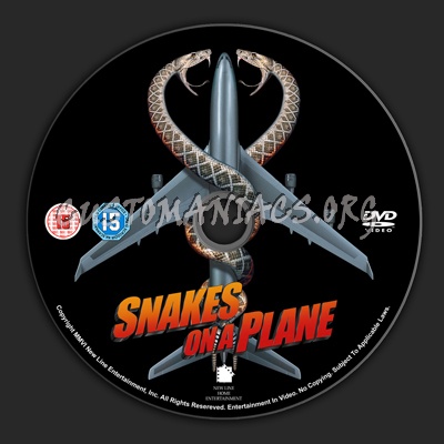 Snakes On A Plane dvd label