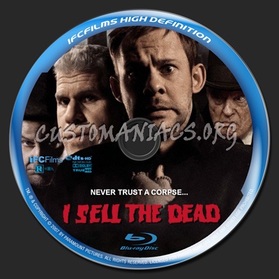 I Sell The Dead blu-ray label