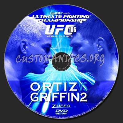 UFC 106 Ortiz vs Griffin2 dvd label
