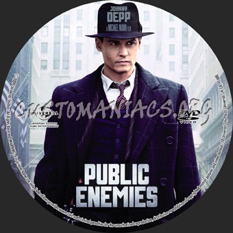 Public Enemies dvd label