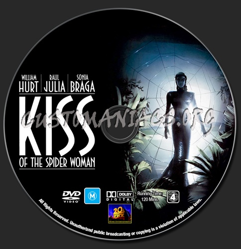 Kiss Of The Spider Woman dvd label