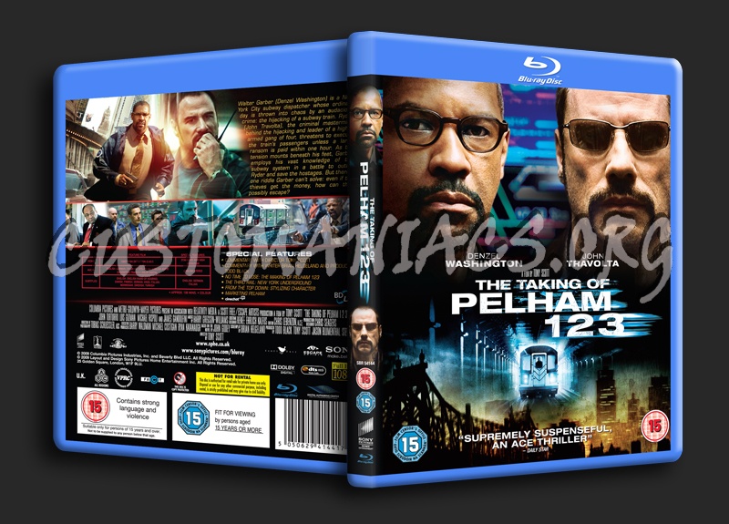 The Taking of Pelham 123 blu-ray cover