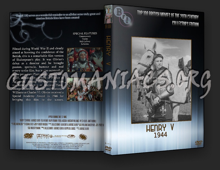Henry V (1944) - The BFI Collection dvd cover
