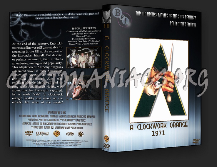 A Clockwork Orange - The BFI Collection dvd cover