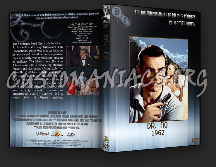 Dr. No - The BFI Collection dvd cover