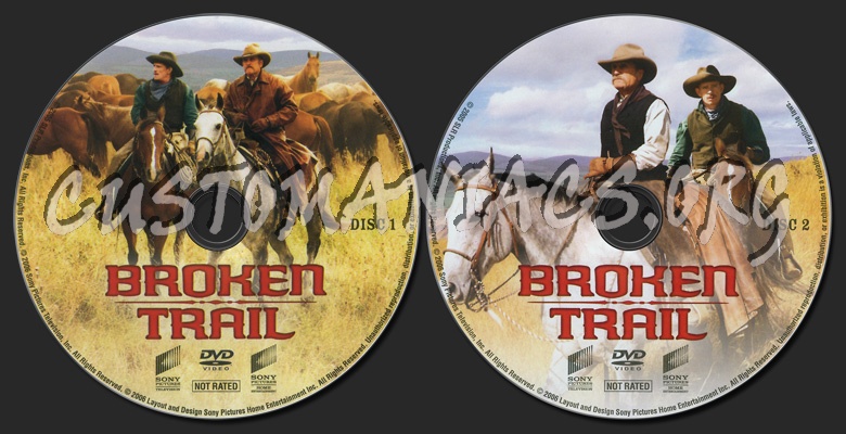 Broken Trail dvd label