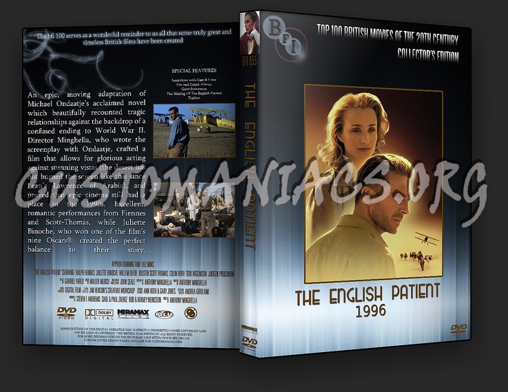 The English Patient - The BFI Collection dvd cover