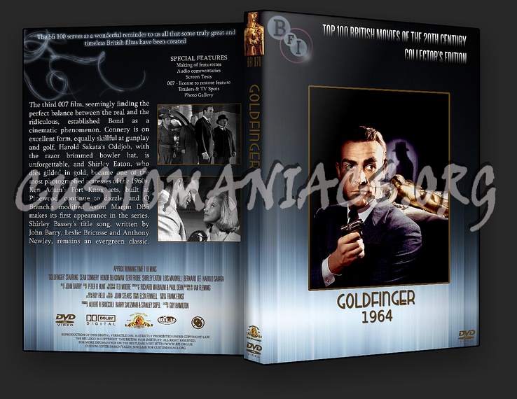 Goldfinger - The BFI Collection dvd cover